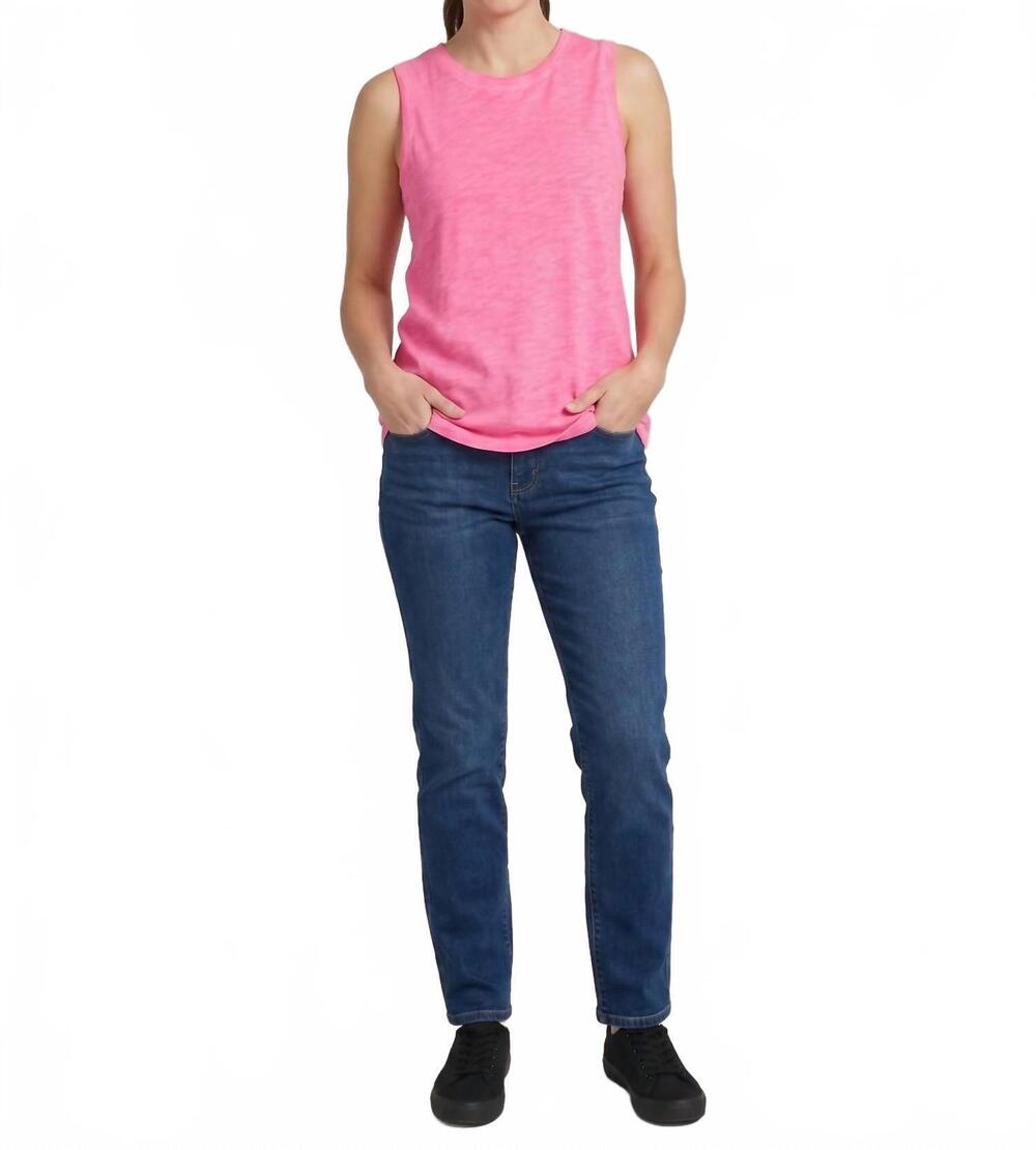 NEW ELLIOTT LAUREN sleeveless tank top in hot pink